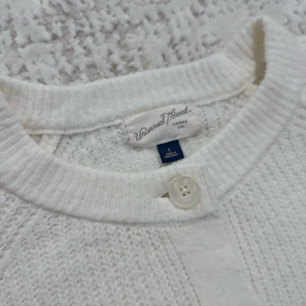Cream Button Up Cardigan Universal Thread Large - Picture 5 of 5
